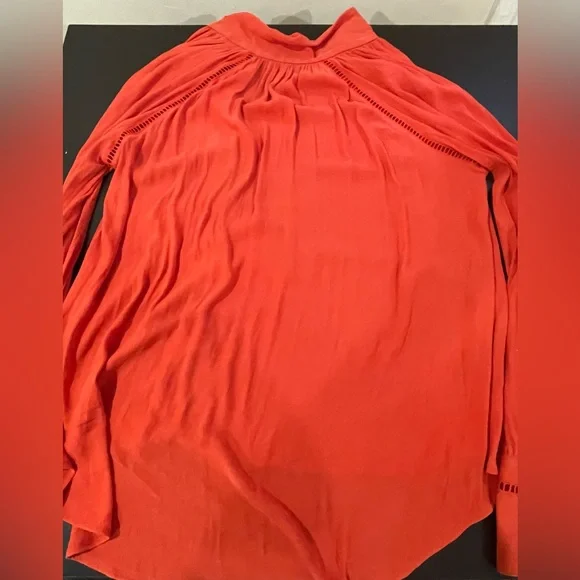 Free People Vintage Blouse with Bow Neckline *Like New*. Size S - Picture 8 of 8